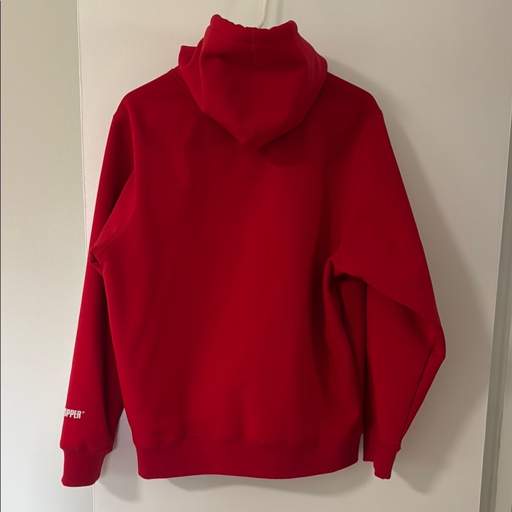Supreme WINDSTOPPER Zip Up Hooded Sweatshirt - Red (Size Medium) - Picture 6 of 8
